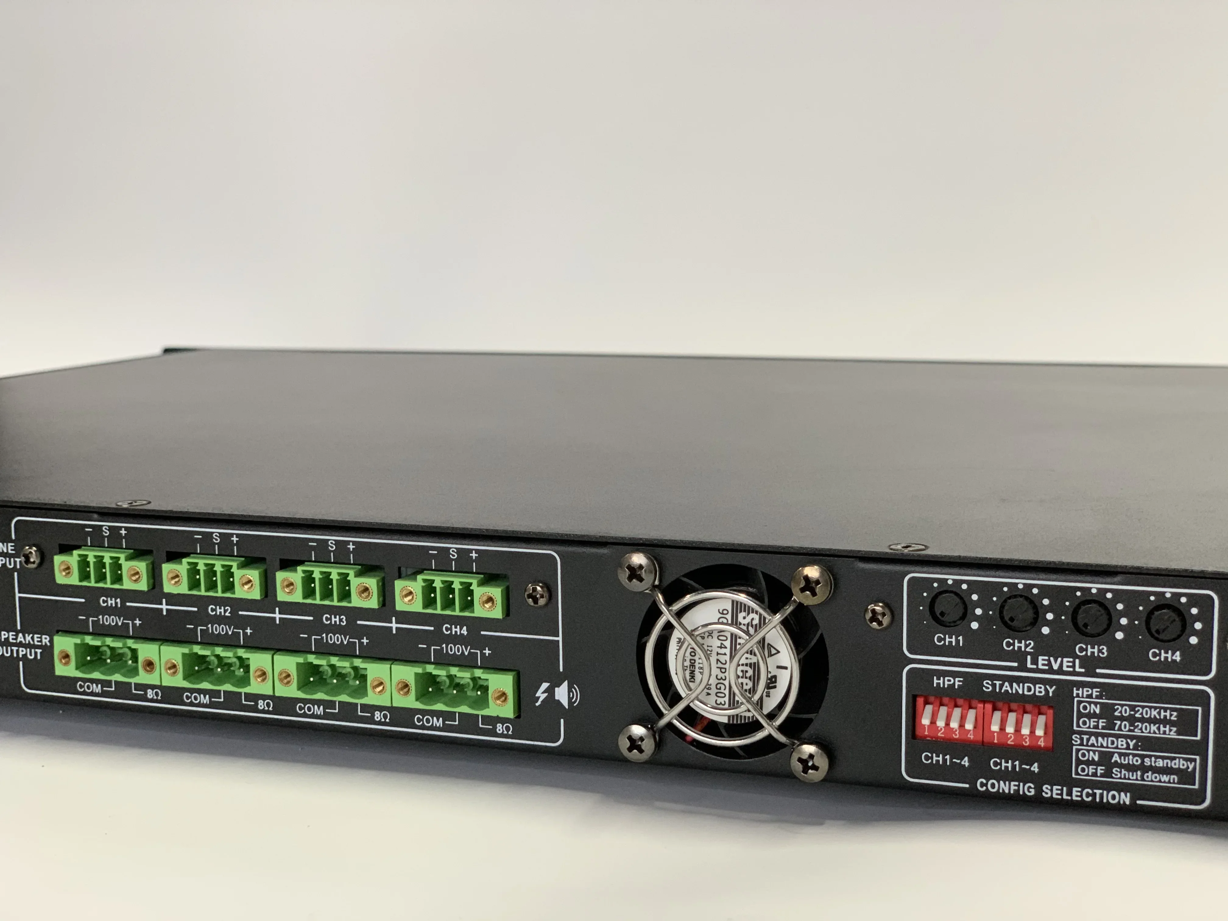 Class-D Four Channel 120W Power Amplifier