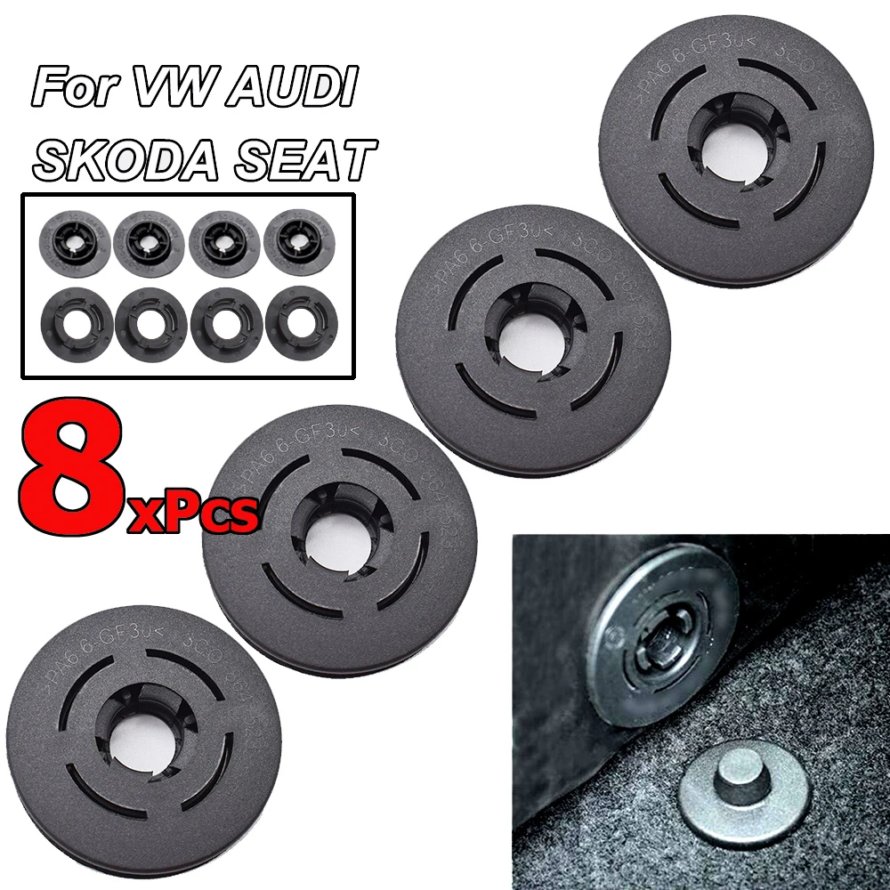 Car Carpet Floor Mat Clips Fastener Clamps For VW Passat Polo Golf Jetta Audi A1A3A4A6 Skoda A5A7pad clip floor clip fixed clip