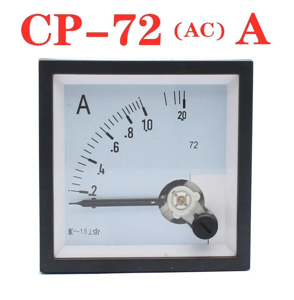 CP-72 AC Analog Ammeter panel size72X72 1A2A3A5A10A15A20A30A50A 30/5 50/5 100/5 etc Factory direct selling, complete specations