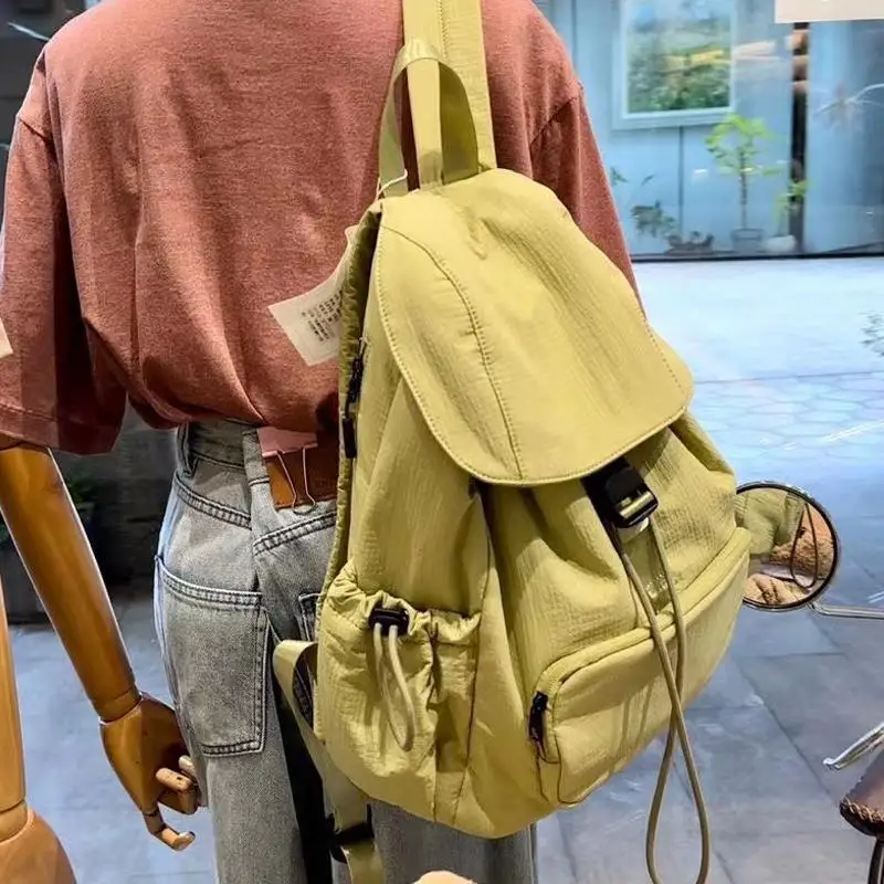 

2024 Новая дорожная сумка с двойным маслом Fisk00, легкий дизайн, большая вместительная дорожная сумка для колледжа, повседневная нейлоновая сумка для колледжа