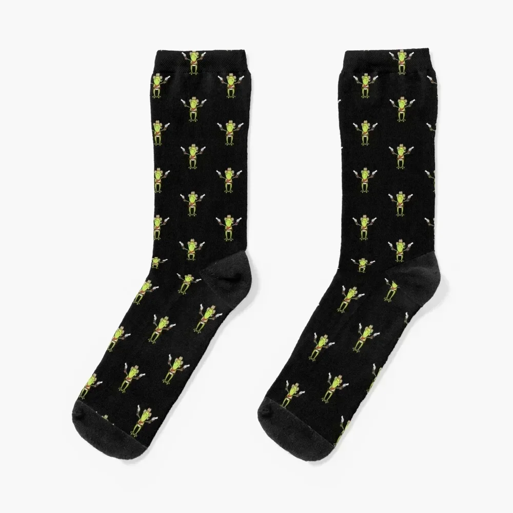 

Frog in a cow hat Socks custom Wholesale valentine gift ideas Crossfit Boy Child Socks Women's