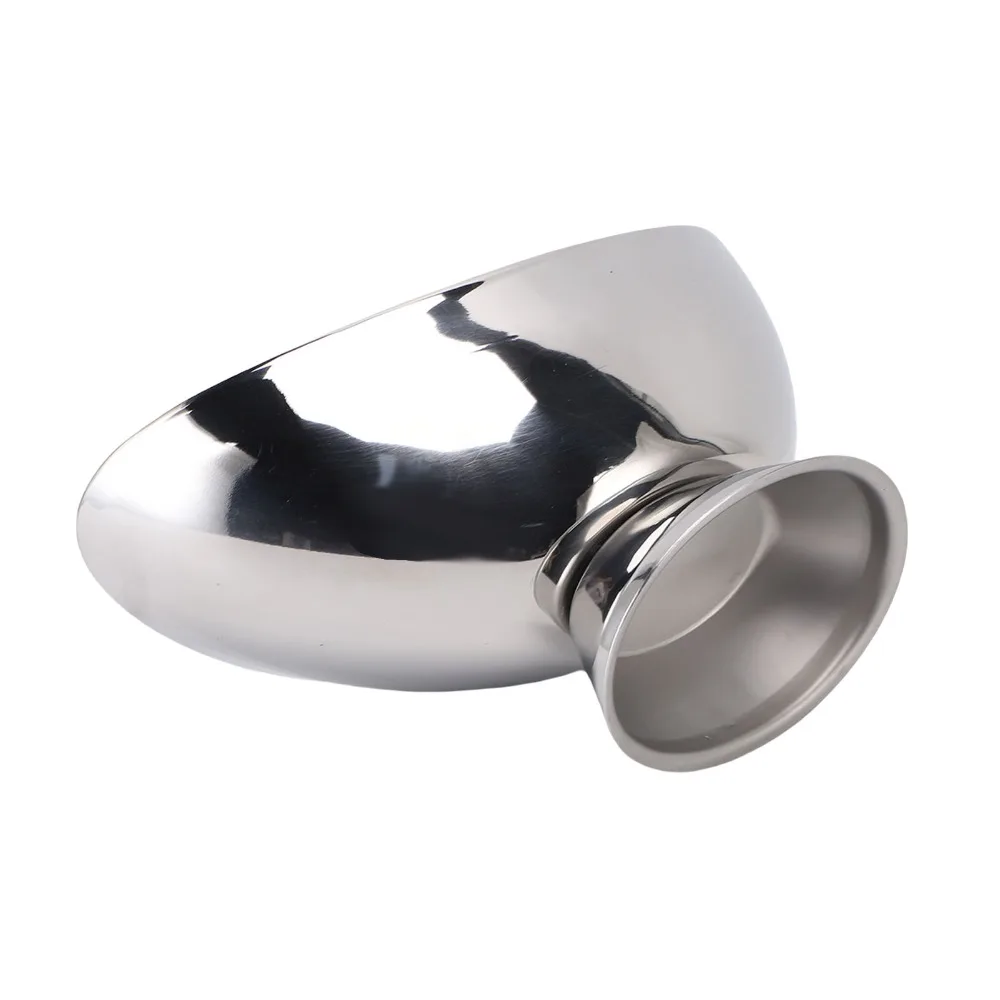 Rustless Steel Ice Cream Bowl Mirror Polished Ingot Curved Outline Dessert Bowl Large Capacity Smooth Pudding Bowl Dining