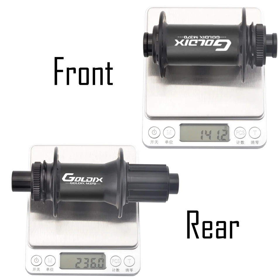 GOLDIX GDX370 Fahrradnabe, abgedichtetes Lager, Mittelsperre, Scheibenbremse, J-Bend, 28 Löcher, Ratsche, 36 Zähne, BOOST MTB-Nabe für Shimano HG MS XD – Detail 2