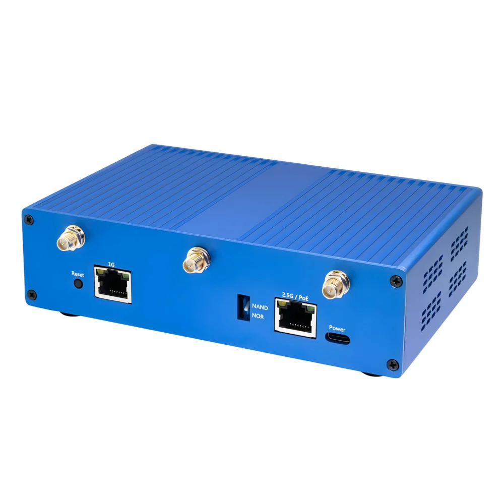 Routeur intelligent Open Source, Pi gels OpenWrt One, MediaTek MT7981B, 1 Go DDR4, 2.5GbE RJ45 et Gigabit Ethernet RJ45 256 ata B éventuelles I NAND