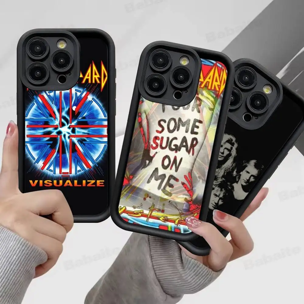 Hot Rock Band D-Def Leppard TPU Phone Cover For Iphone 17 16 15 14 13 12 11 Pro Max Plus Case Cover