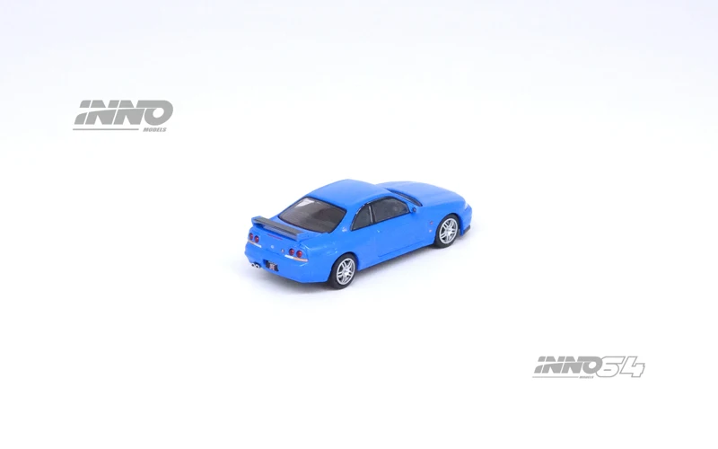 日産-車のスカイライン,モデルgt-r r33 lm,青色,1:64