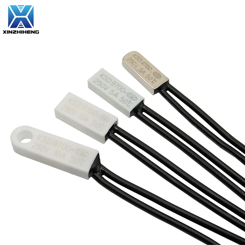 (1-10PCS) KSD9700 5A/10A 250V NC/NO Interruptor de Temperatura Termóstato 40 45 50 55 60 65 70 75 80 85 90 95 C Grau Protetor Térmico