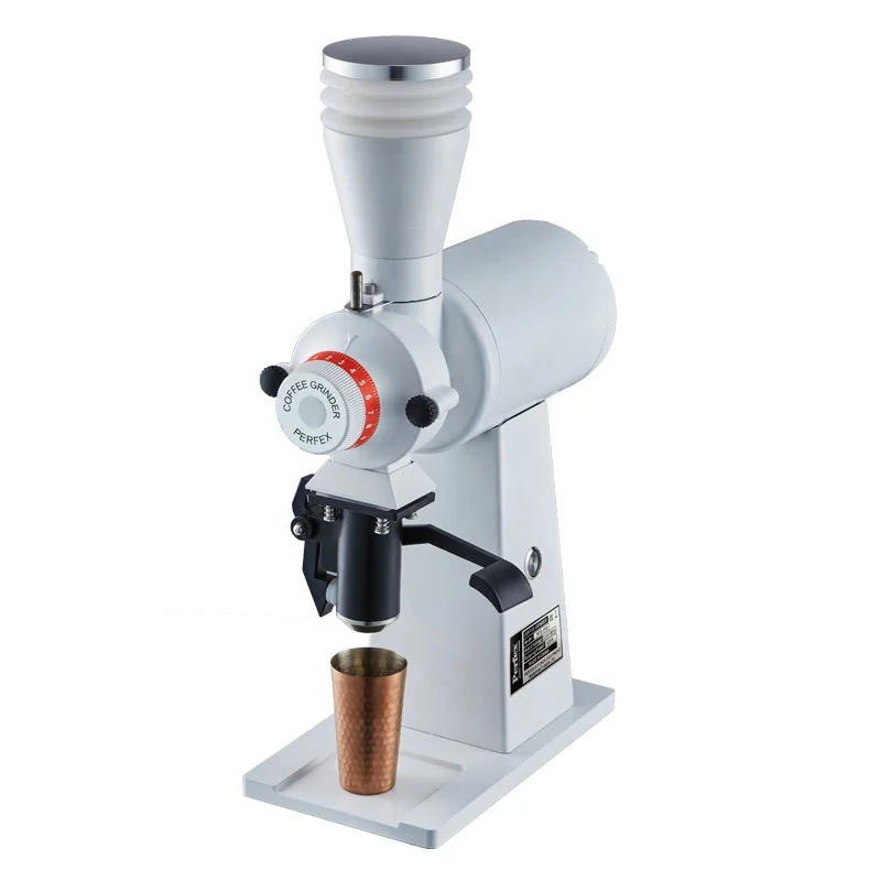 TLF 90mmコーヒーグラインダー フラットホイールバリマシン 調整可能な粉砕サイズ 電動コーヒーグラインダー
