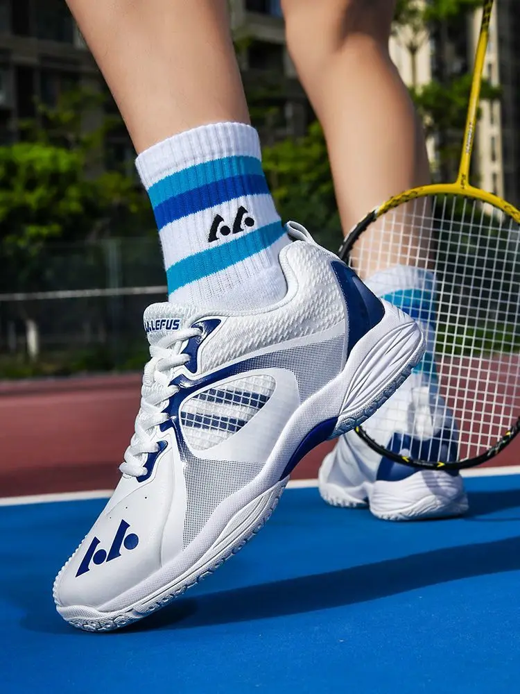 

Men's badminton shoes Original breathable sneakers Branded table tennis shoes for couples Women's handball wear Wearable volleyb