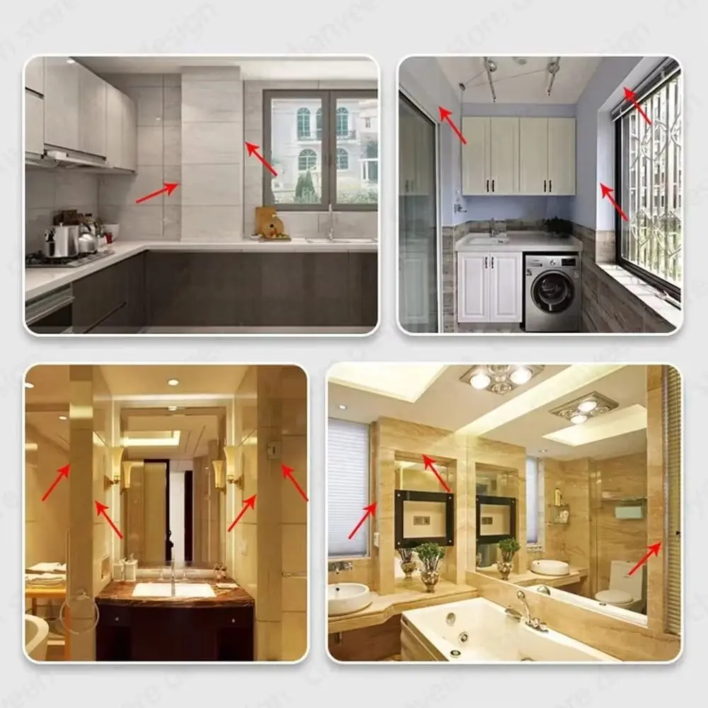 20Pcs/set PP Angle Tile Leveler Spacers Adjustable Ceramic Fixing Male Angle Leveler Replaceable Construction Tools