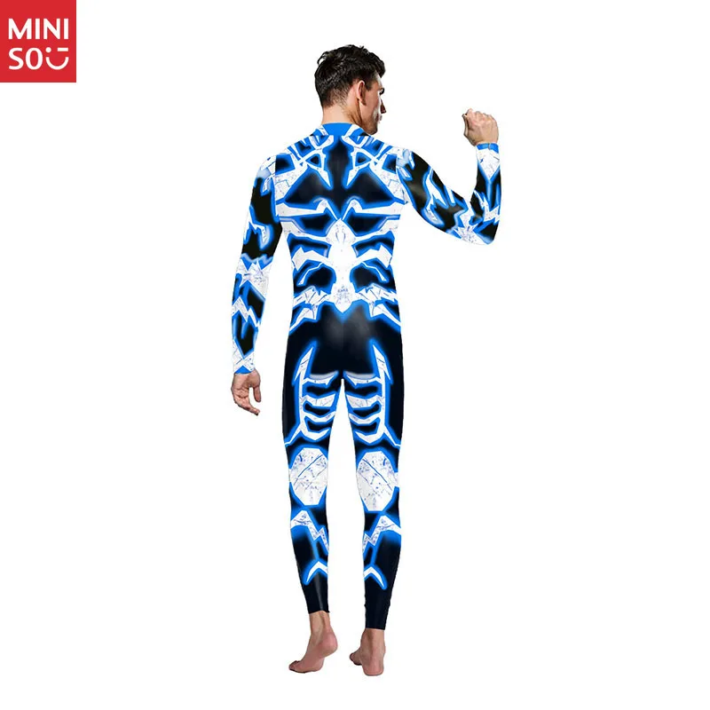 بدلة مينيسو الخيال العلمي |   طباعة عظمة البرق الأزرق والأبيض، زي تنكري #3