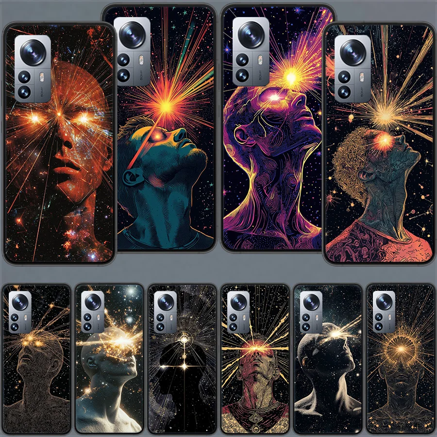 Coque de téléphone Contemplate Realize Ascend Space pour Xiaomi Poco X7 X6 M8 M7 M6 M4 M3 X4 Pro F7 Ultra M5S Mi 14 14T 15 15T 12T 10T Pr