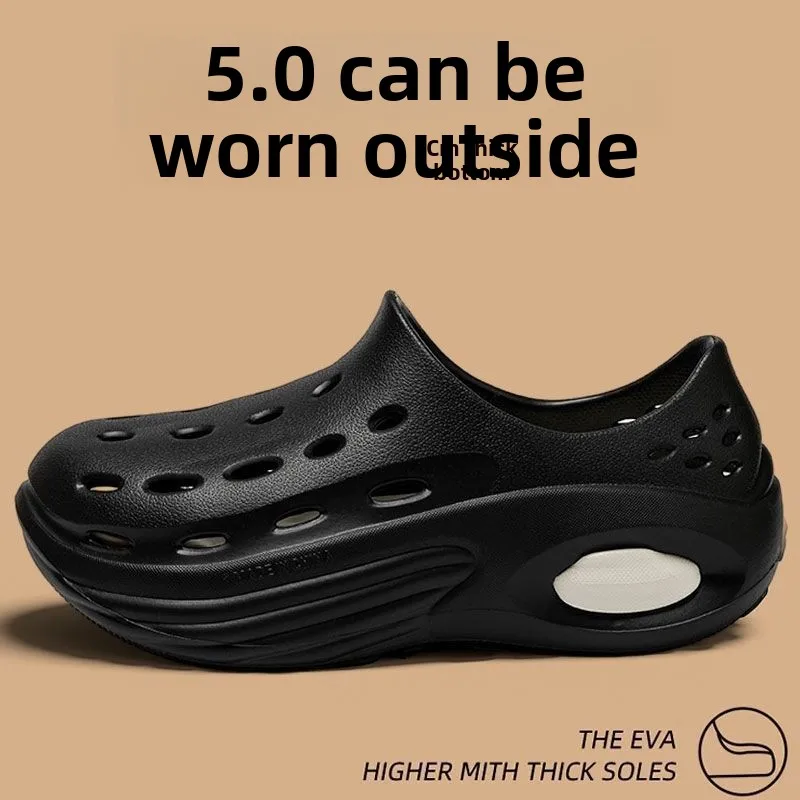 2026 Fashion Wading Shoes 5CM Thick EVA Soles Slippers Utility Soft Slides Street Sneakers Comfortable Antislip Sandals