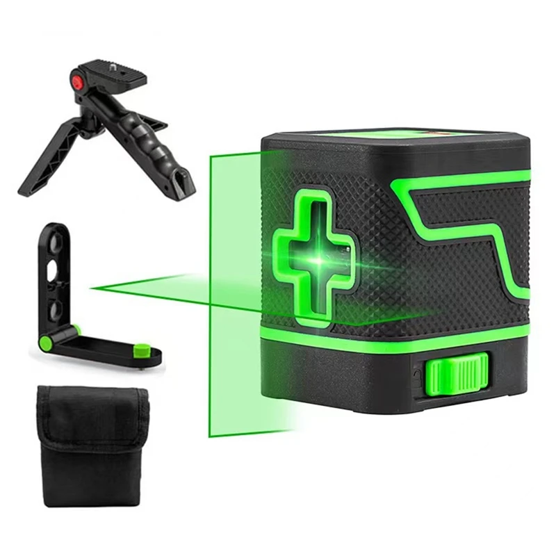 Laser Level Laser Level Tool Portable Green Light Level Bright Green Beam Crosshair (With Self-Leveling Function)