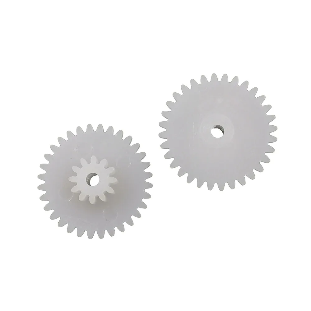 32122A 0.5M Plastic Steampunk Gears OD 17mm 32T + 12 Teeth 2mm Tight Fiting DIY Model Gears 32+12T