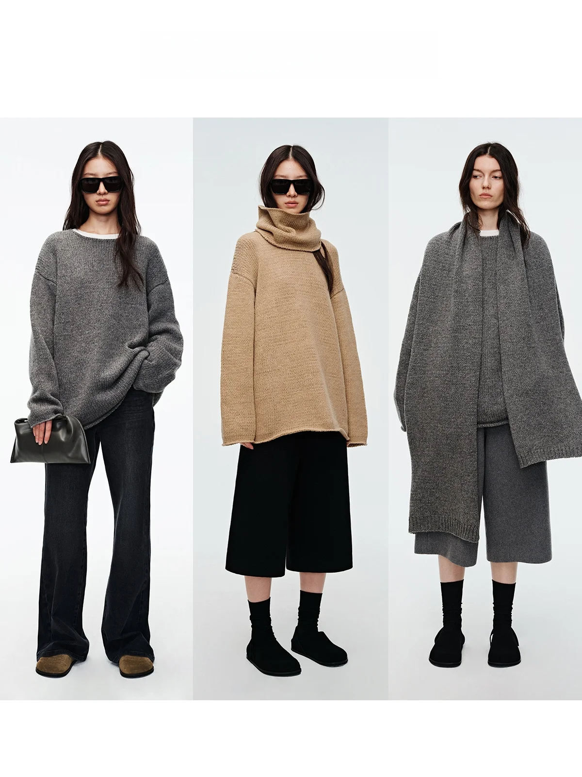 

Сверхлегкий комплект шерстяного трикотажа Jaja с шарфом и утеплителем для женщин. Уютная пушистая пряжа средней длины. Све