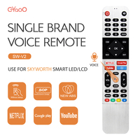 HS-8902 Voice Remoto Control Smart TV Remote For Skyworth Kogan KALED32QH9000SKA With Microphone Netflix Youtube Button