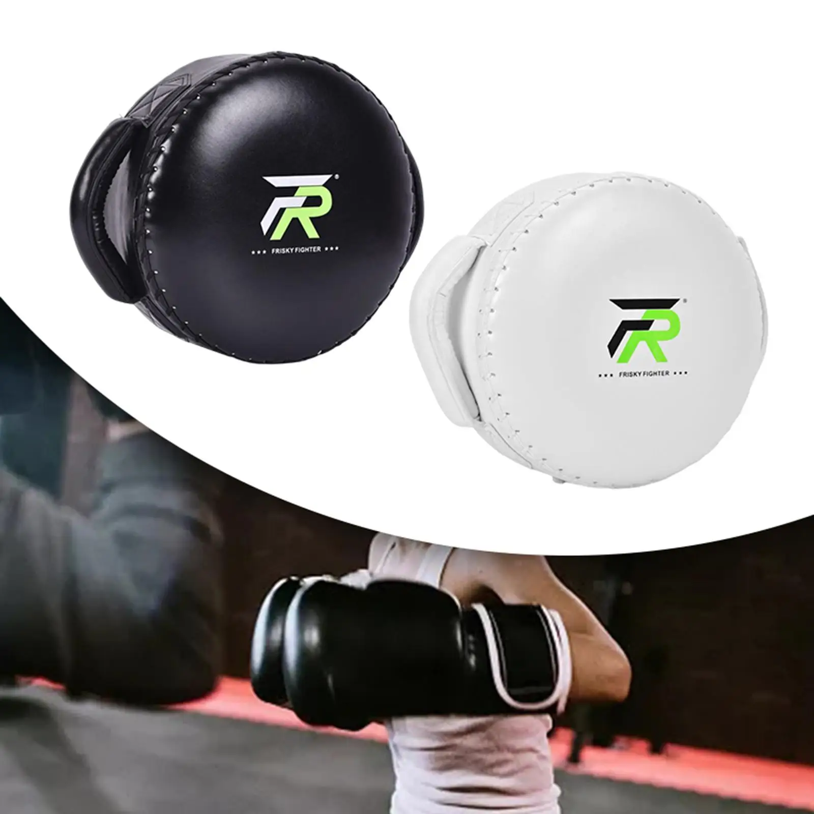 PU Boxing Pads Kickboxing Exercise Practicing Training Mma Strike Round Pad