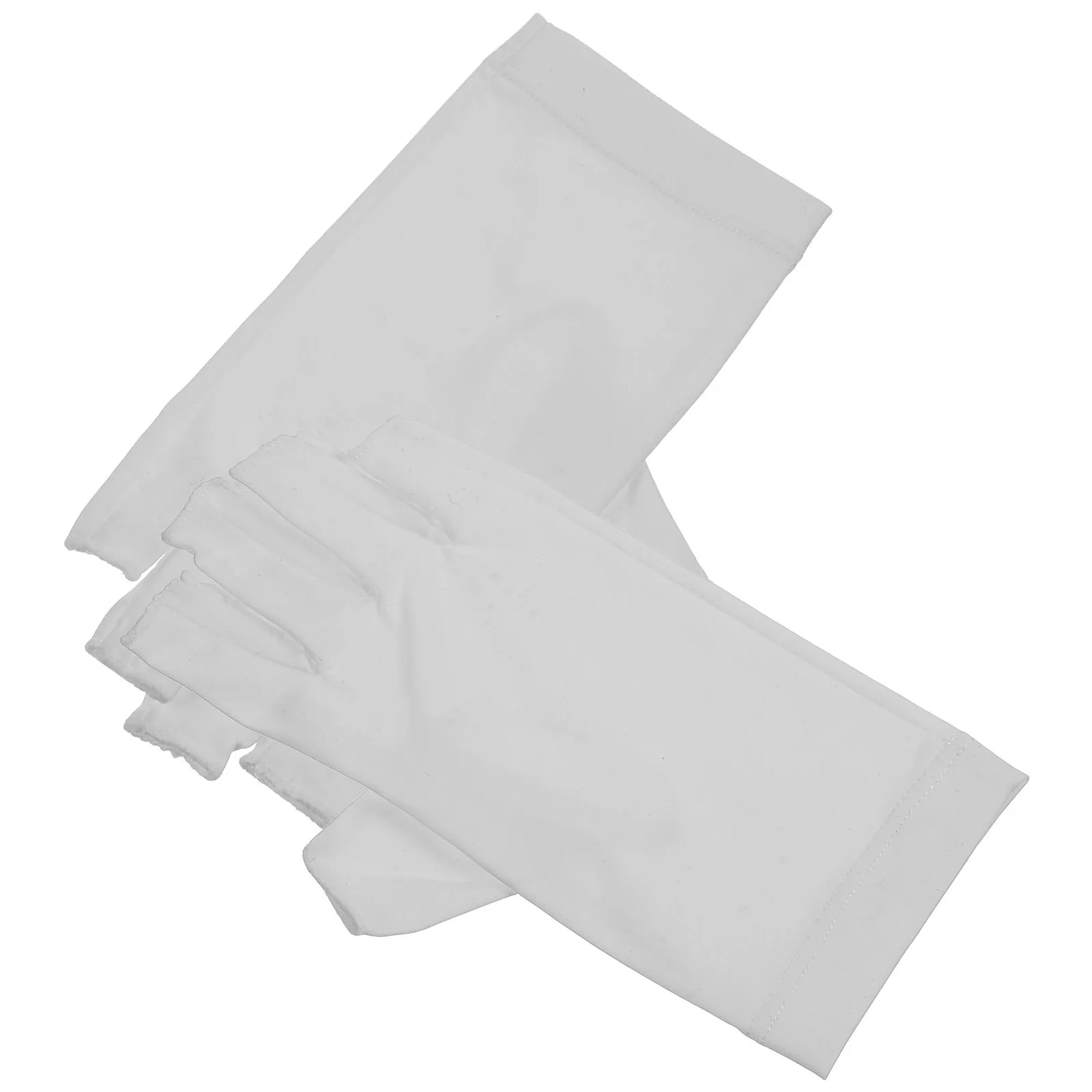 1 ペア紫外線保護ネイル通気性指なしジェルマニキュア手袋手の保護抗紫外線シールド女性用