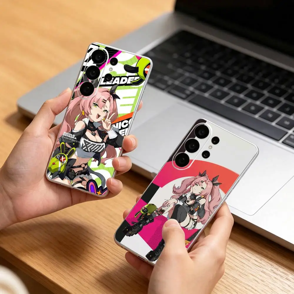 Game ZZZ Boss Nicole  Transparent phone Case For Samsung S25,24,21,22,21,20,10,S9Ultra,Plus,Fe,Lite