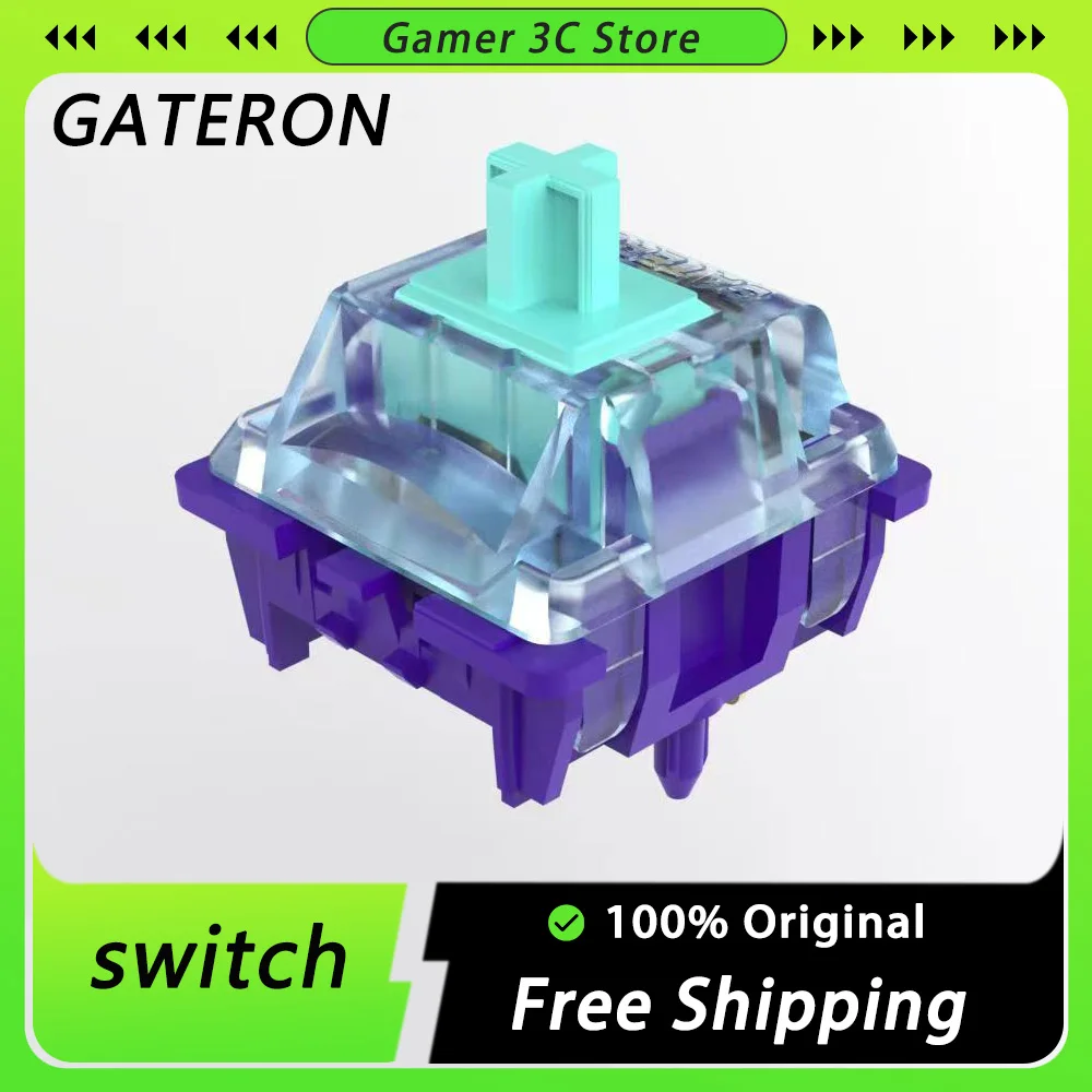 

Механическая клавиатура GATERON Dragon Switch V3, линейные переключатели, оригинальный креативный ПК, аксессуары для геймеров Gopolar 5pin