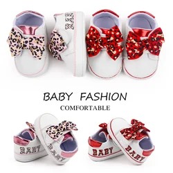 Baby Cute Sneaker Bowknot Soft Cotton Sole Beatiful Baby Shoes 2023 New Arrival Baby Fashion Girl Shoes 0-6-12 Months 11/12/13