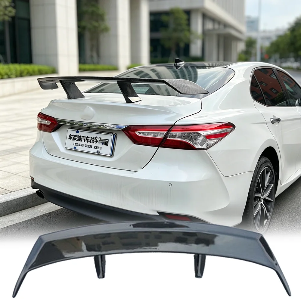 Used for Toyota Camry original carbon brazed rear spoiler unpainted luggage compartment rear wing sedan modification accessories