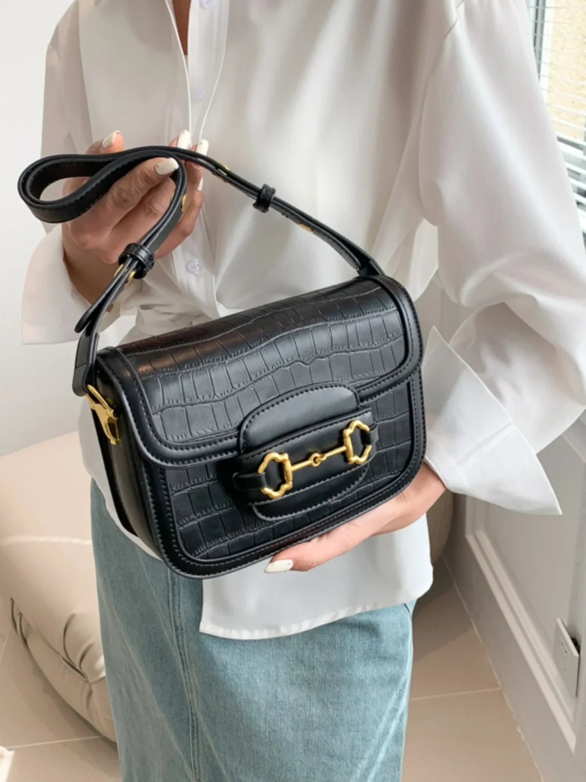 Fashion Designer Flap Stone Bucket Messenger Bags Women Candy Color Shoulder Bag Mini Handbags Female Totes Hobos