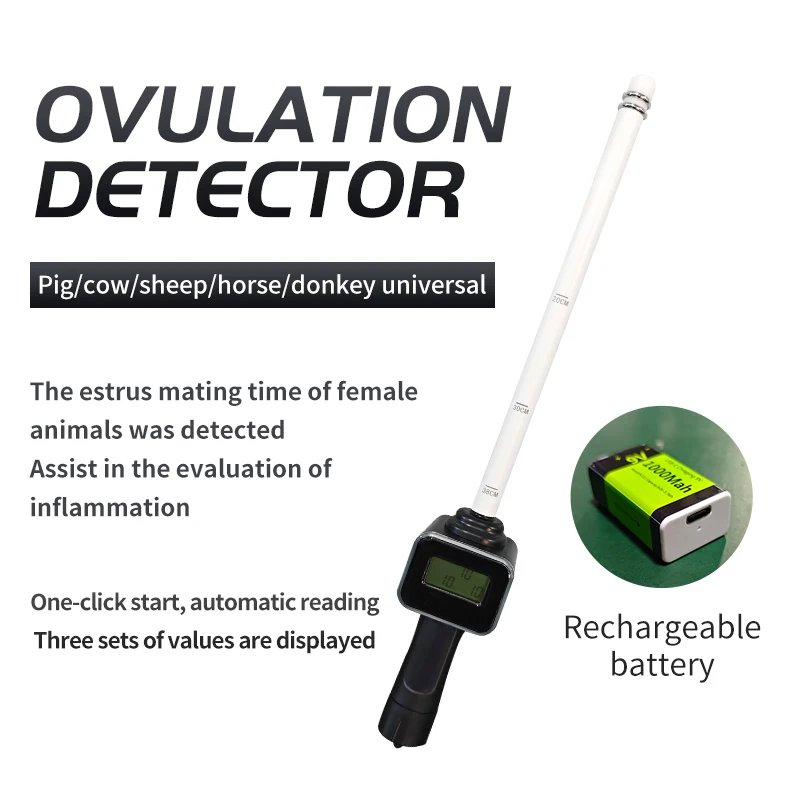 New Upgrade Veterinary Clinic Hospital Use Portable Cattle Cow Ovulation Detector Analyzer Tool Breeder Estrus Tool