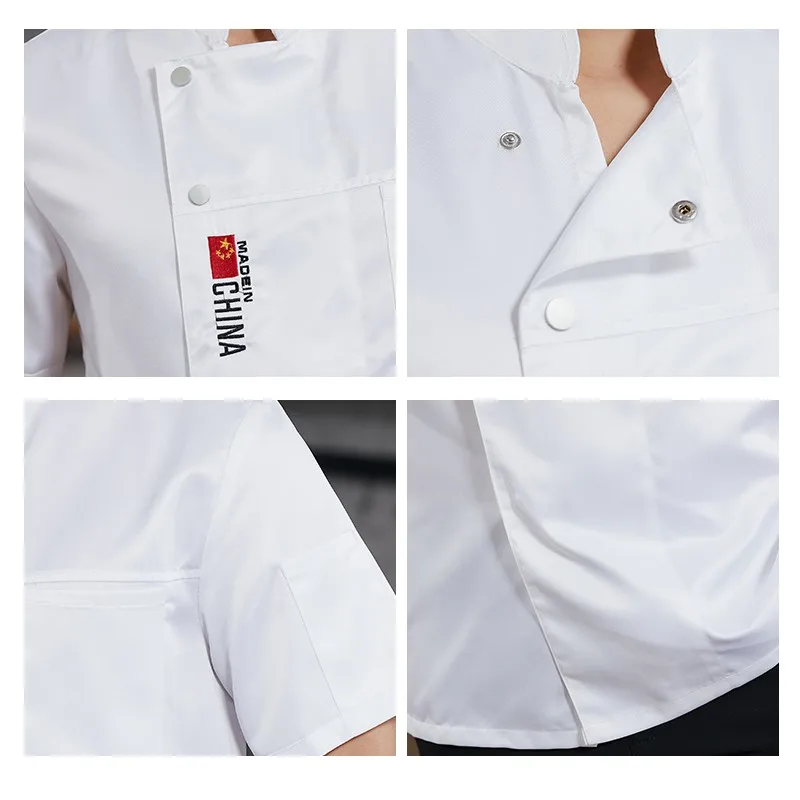 Giacche da cuoco giacca da cuoco da uomo da uomo uniforme da cuoco abbigliamento da cucina servizio di ristorazione abbigliamento da lavoro ristorante Hotel Work Outfit