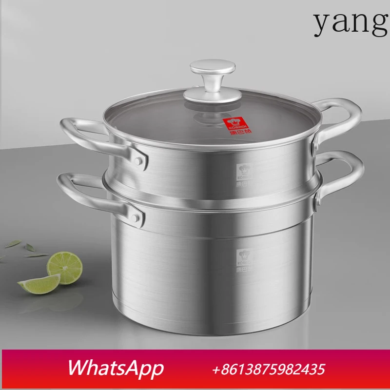 

LMM stainless steel steamer household thickened steamer steamer drawer large capacity multi-layer steamed buns