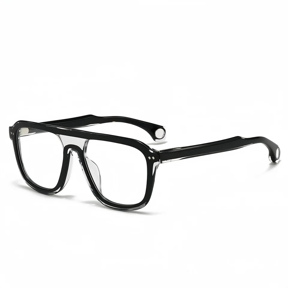 2026-new-crossbeam-design-men's-pilot-glasses-leisure-travel-anti-blue-light-optical-prescription-women's-acetate-eyeglass-frame