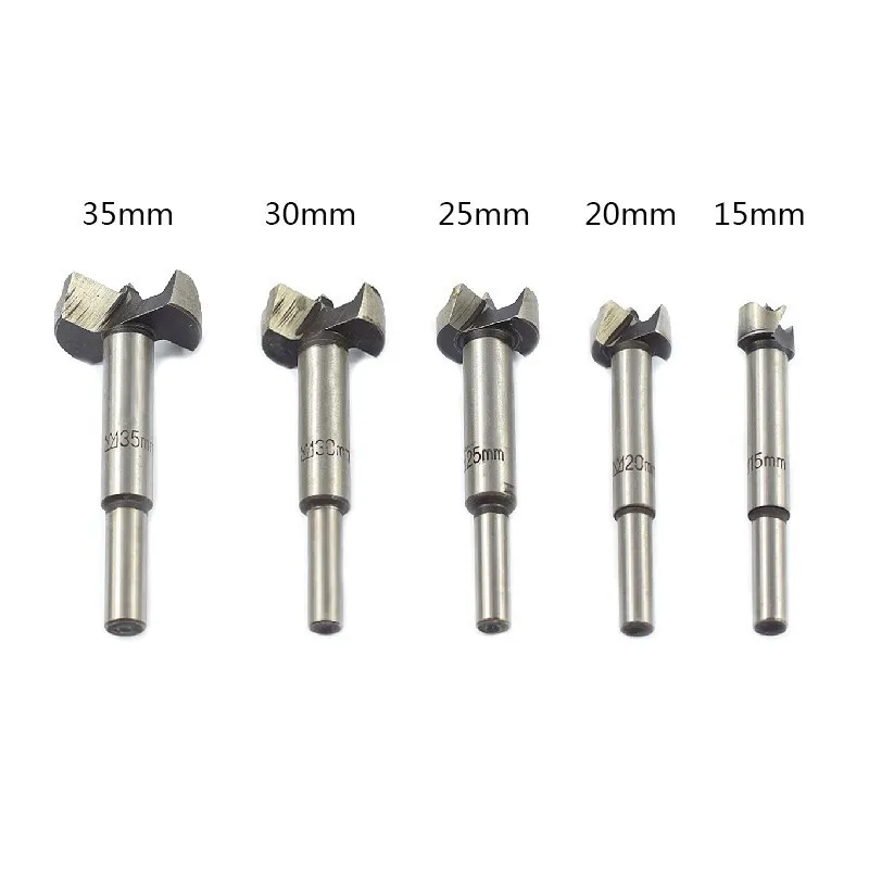 XCAN Drill Bit 15/20/25/30/35mm Self Centering Hole Saw Cutter Wood Hole Drilling Tools Forstner Drill Bit Set Woodworking Tools