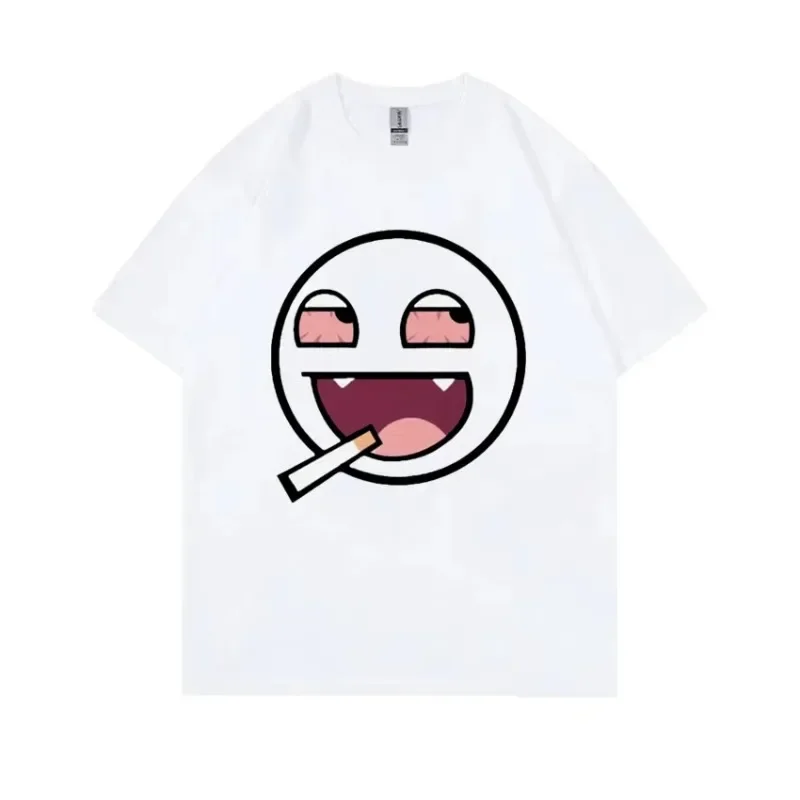 Epic Face Domo Kun Funny Meme T Shirts Casual 100% Cotton Oversized Tshirt Men Women Summer O-Neck Fashion High Quality T-Shirt