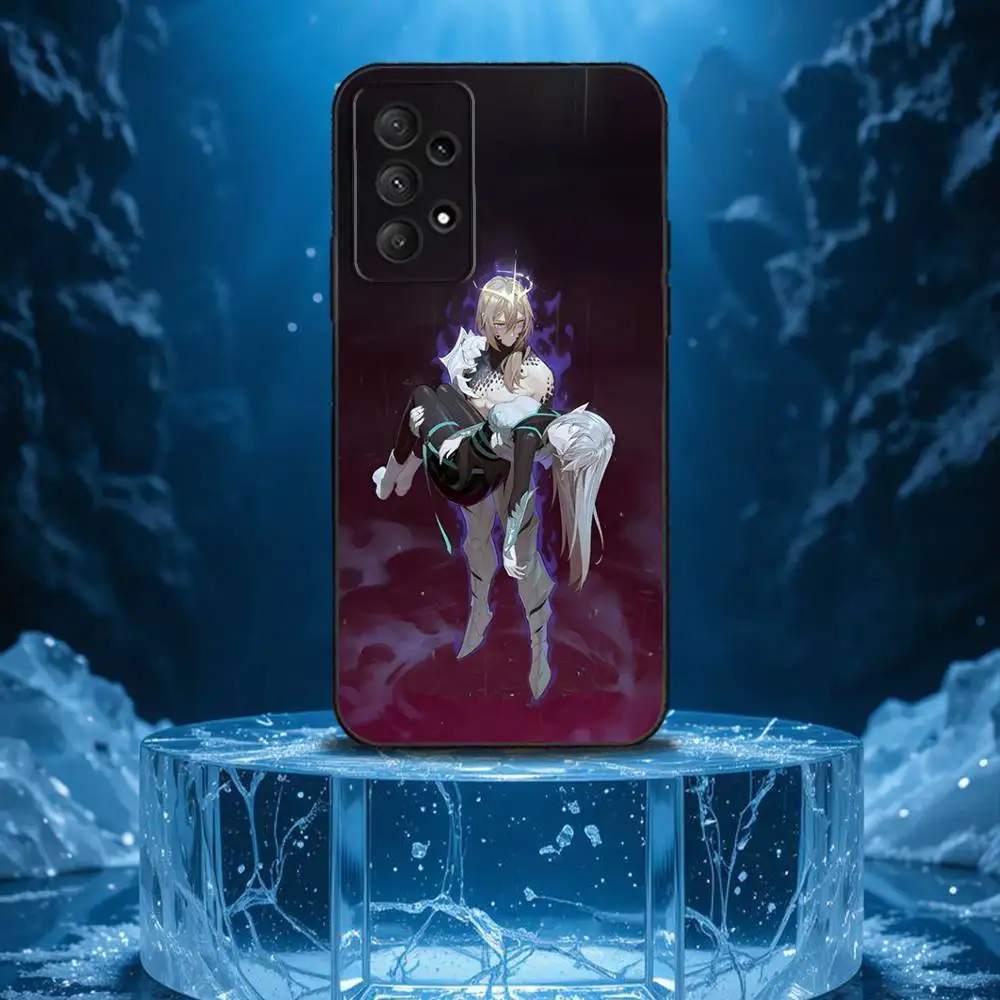 حافظة هاتف B- Beginning After E-End لهاتف Samsung Galaxy A13، A21s، A22، A31، A32، A52، A53، A71، A80، غلاف أسود ناعم