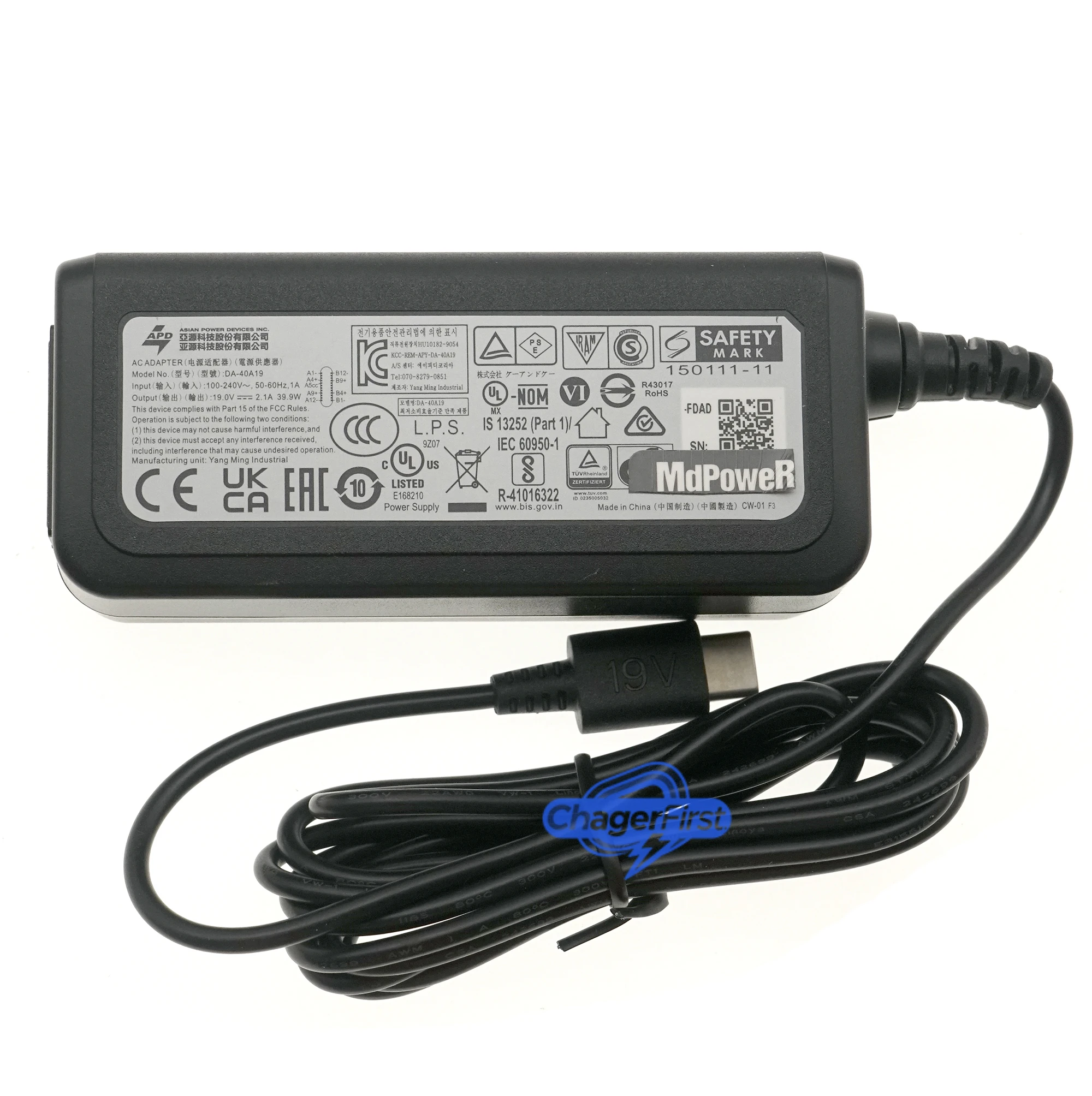 APD DA-40A19 AC Adapter 19V 2.1A 40W USB-C Type C for ACEMAGIC AX15 Prowise EduBook 360 Pokini Tab E11 TERRA 360-11 V2 V3 V4