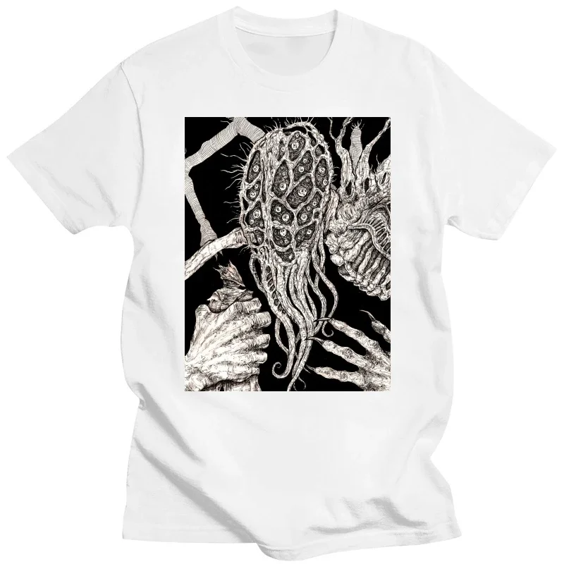 Oh Amygdala Clothes Design Bloodborne Halloween Horrible Men Cotton T-shirt Hip Hop Tshirt Tees Oversized Harajuku Streetwear