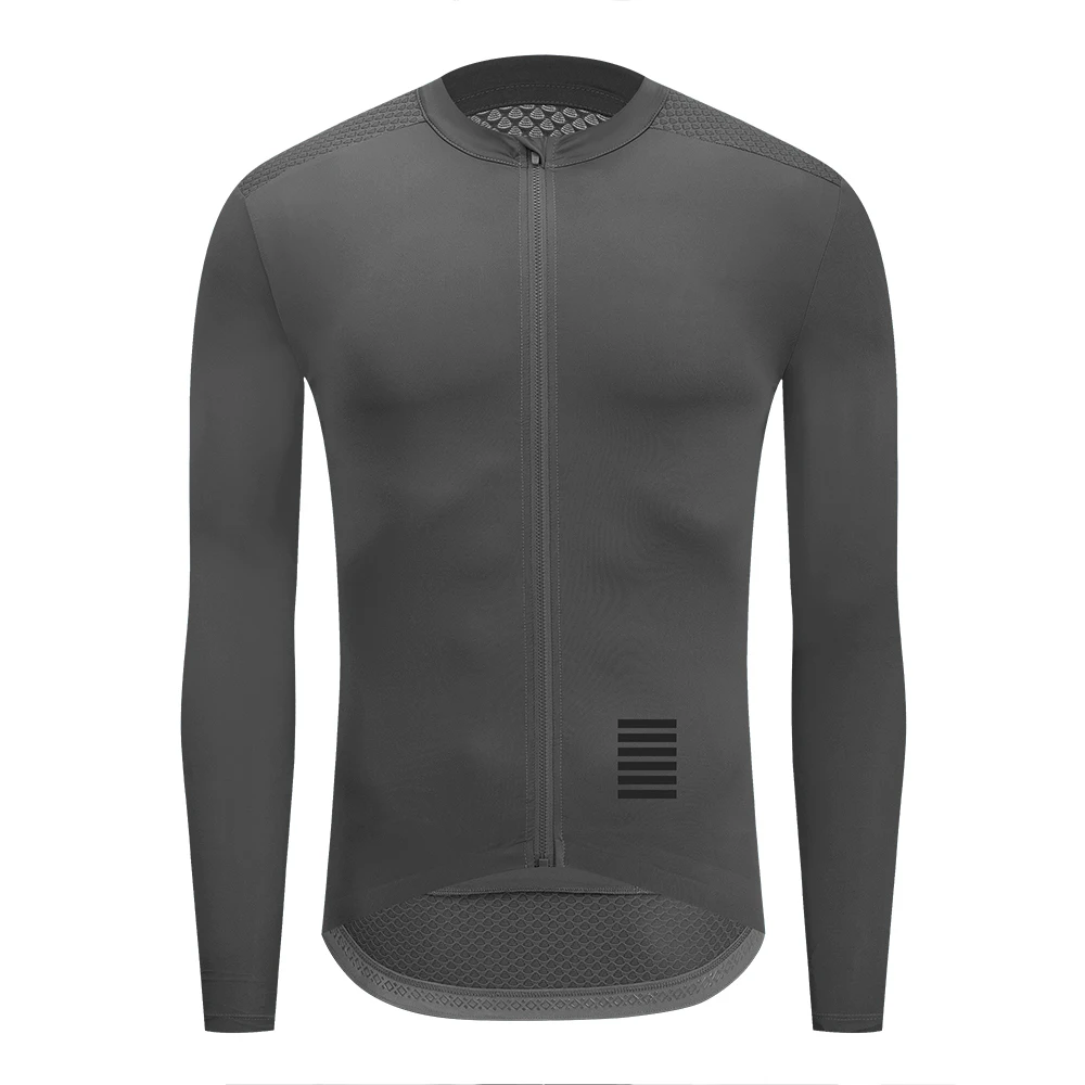 YKYWBIKE Herren-Radtrikot, langärmelig, leicht, Pro Team, schweißhemmend, atmungsaktiv, Rennrad-Trikot, Fahrradshirt – Detail 30