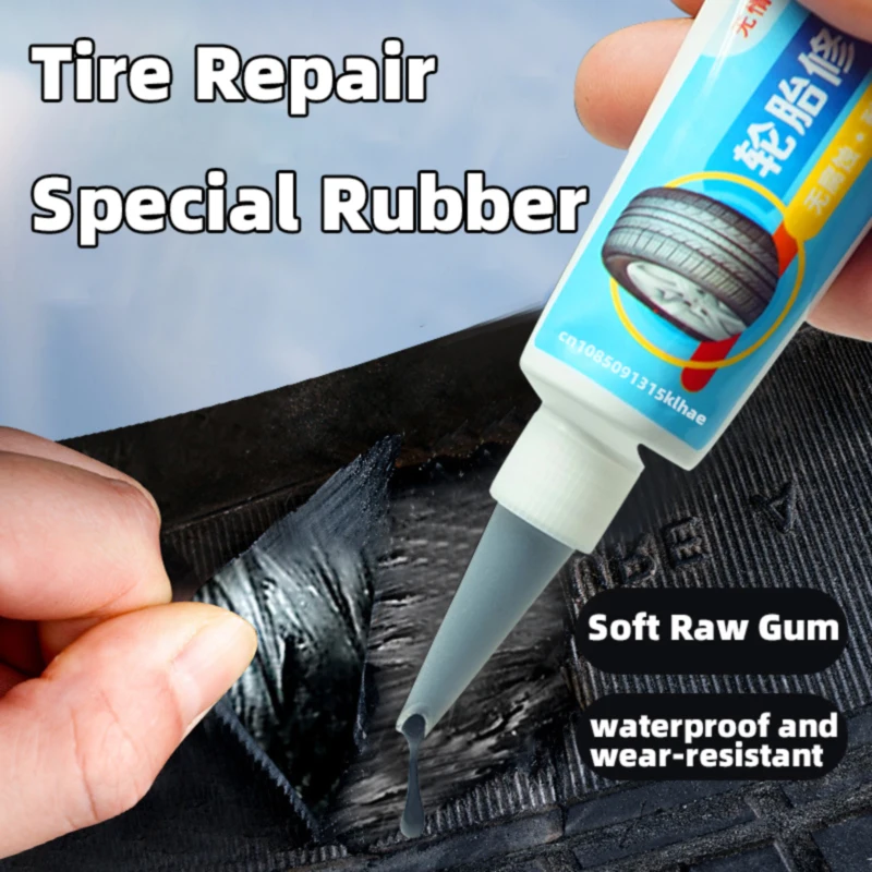 Tire Repair Black Glue Powerful Rubber Wear Resistant Non-Corrosive Instant Adhesive Multi-Functional Tire Crack Repair Glue