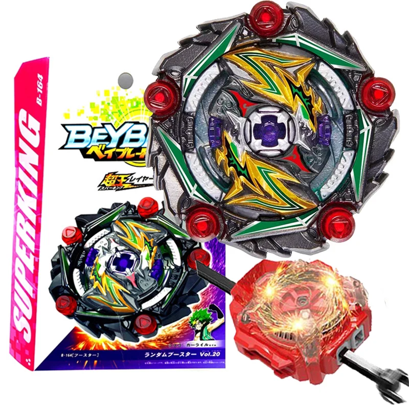 Box Set B-164 Curse Satan Super King B164 Spinning Top with Spark Launcher Box Kids Toys for Children