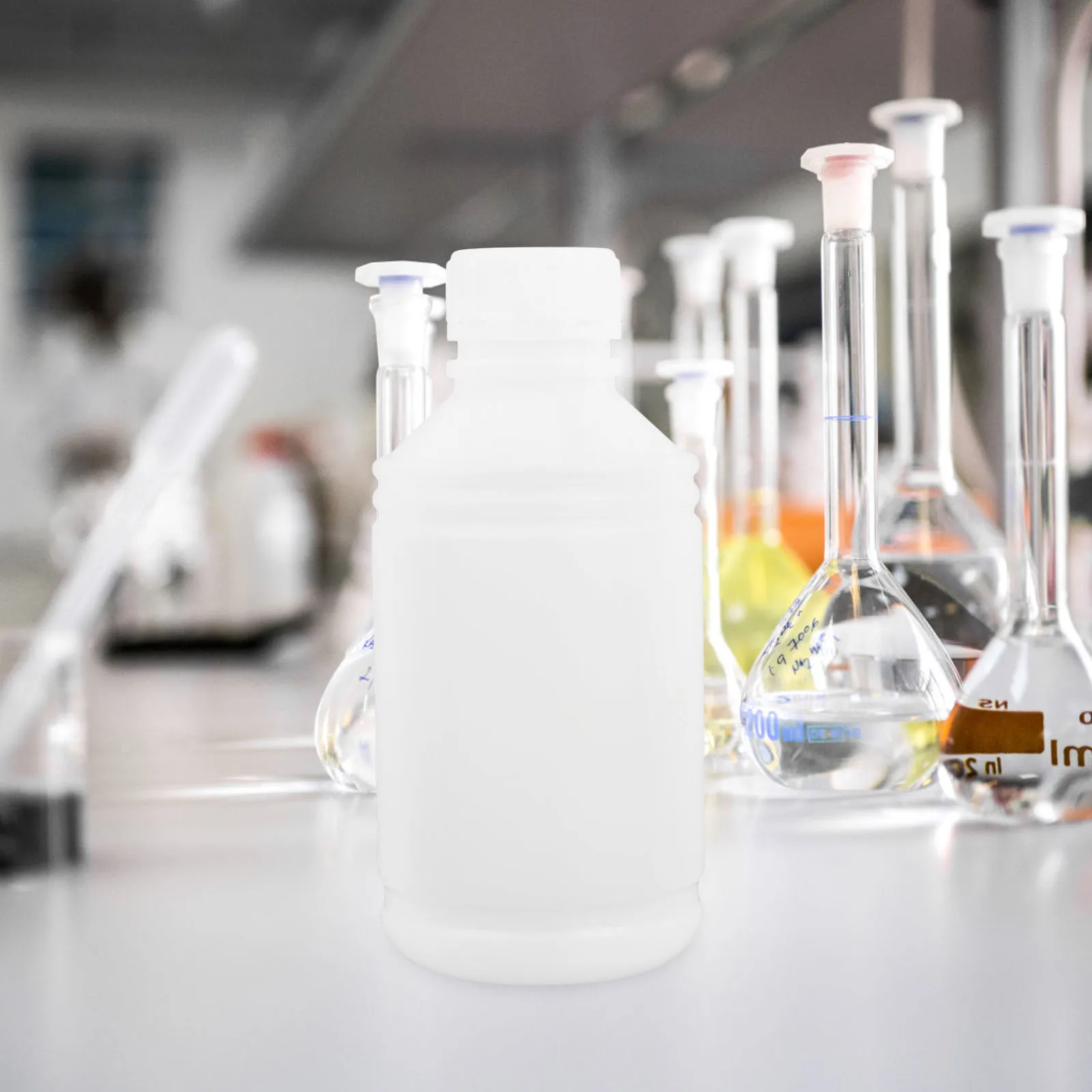 

4 Pcs Plastic Bottle Laboratory Bottles Mini Clear Graduated Liquids Containers