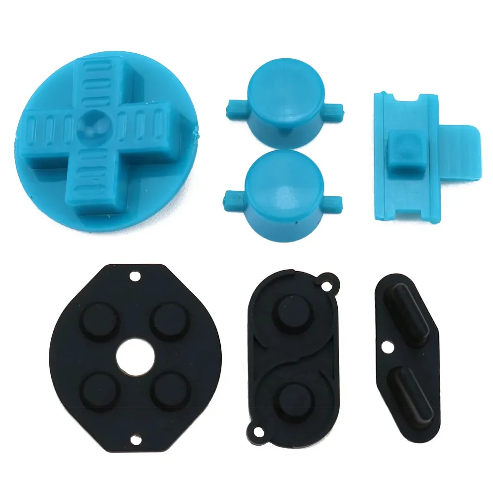 1set Rubber Conductive D-pad Buttons for GameBoy Classic for GB DMG A B buttons DiIY Button Set Replacement