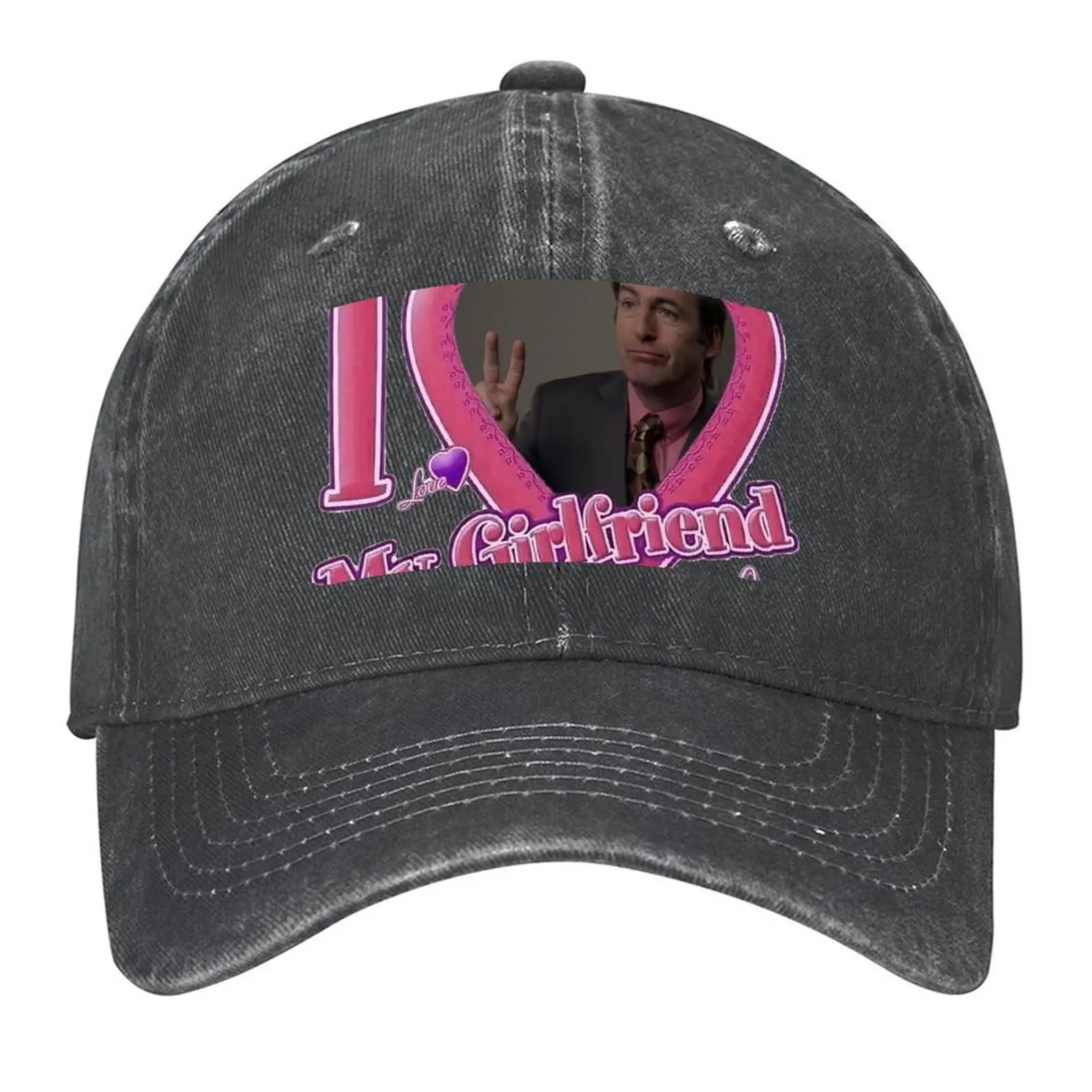 

i love my girlfriend saul goodman Baseball Cap fishing caps man sun hat Military Cap Man party Hat Sun Hats For Women Men's