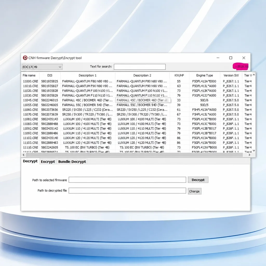 

For EST Firmware Encrypt\decrypt Tool 2022 [ Support ENC\CRE Files] for cnh