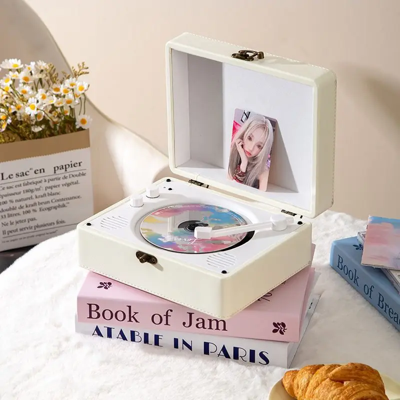 مشغل أقراص مضغوطة عبر الحدود، ألبوم قرص قديم، مكبر صوت بلوتوث، مشغل أقراص مضغوطة، هدية لعشاق الصوت #4