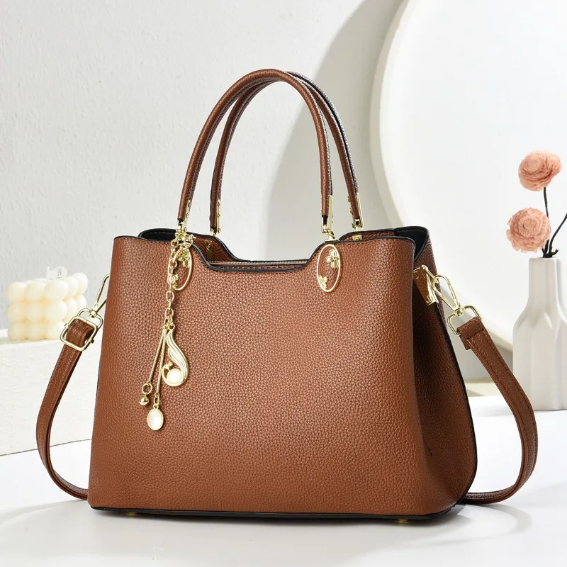 

Women's Bags New High Quality Soft Leather Handbags Commuting Large-capacity Shoulder Bags Premium Womens Messenger Bags women