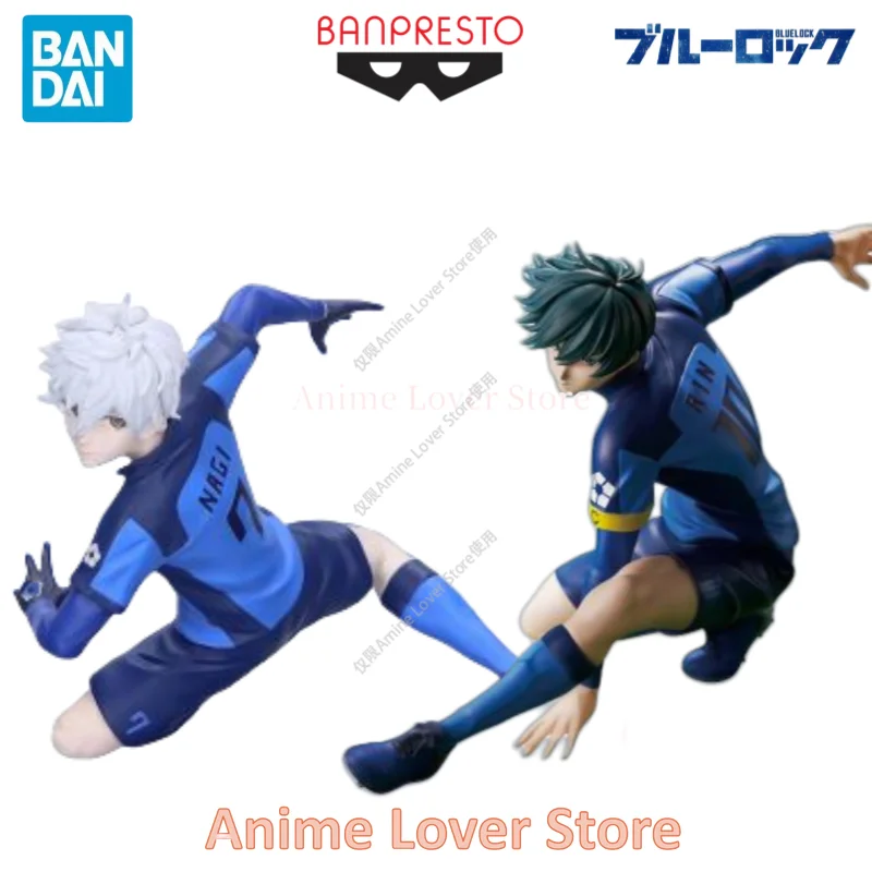 En Stock Original Bandai Banpresto BLUE LOCK figura de Anime Nagi Seishiro Rin Itoshi adornos de modelos coleccionables