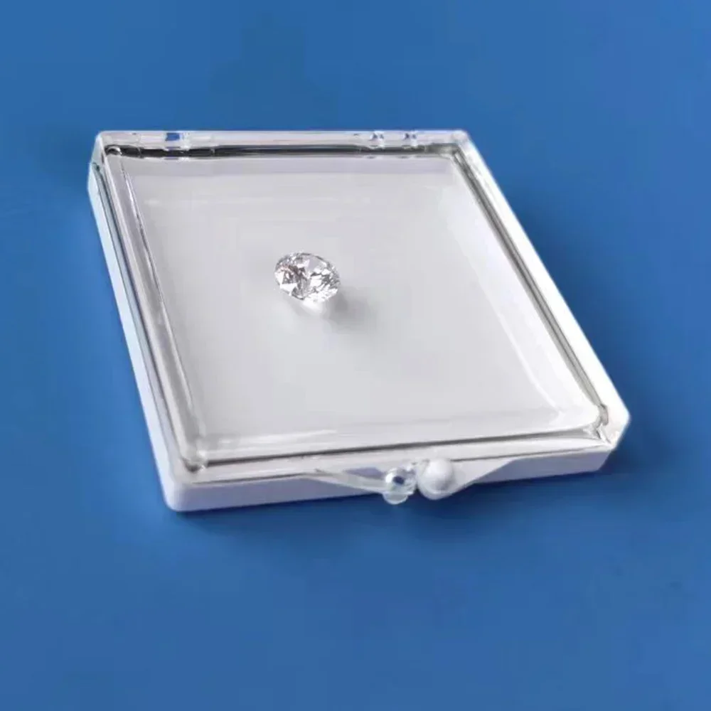 Loose Diamond Jewelry Display Box Gems Stone Storage Organizer Sticky Rhinestone Showcase Gemstone Packaging Box Gem Gift Box