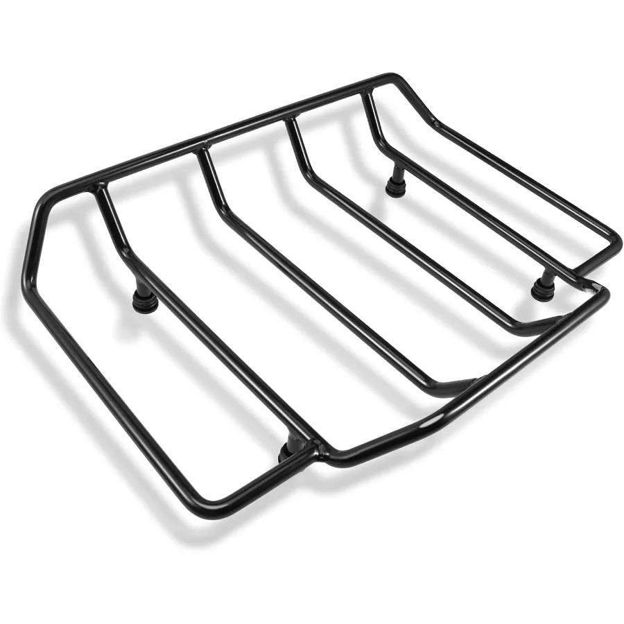 

Мотоциклетные воздушные крылья, черный багажник, багажник, верхняя стойка, крепление на рейку, совместимое с Harley Touring CVO Street Glide Electr