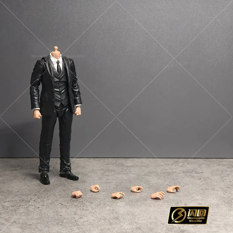 

085 масштаб 1/12, черно-белая одежда в западном стиле, мужское тело без головы для SHF MAFEX, 6-дюймовая экшн-фигурка, коллекции солдат